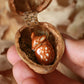 Sleeping Fawn necklace in a walnut box