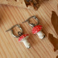 Fly-agaric Mushroom earrings