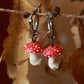 Fly-agaric Mushroom earrings