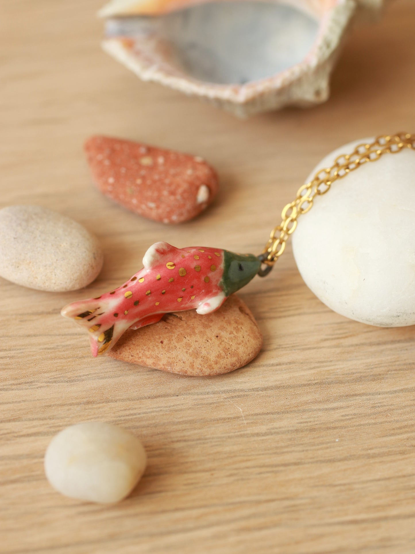 Salmon necklace