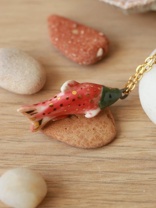 Salmon necklace