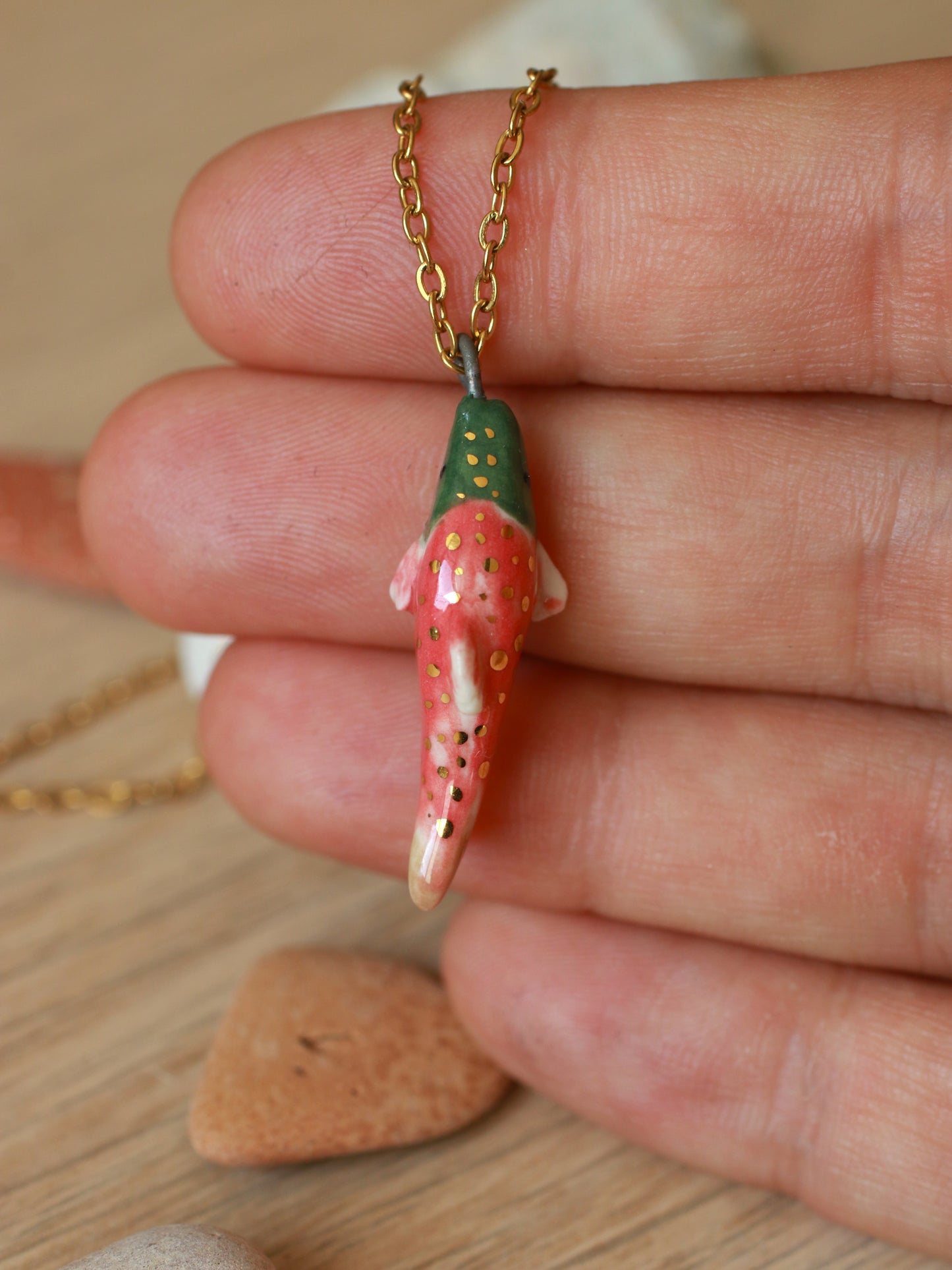 Salmon necklace