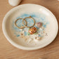 Turtle in the sea Ring Dish - Porcelain jewelry dish