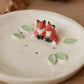 Foxes Ring Dish - Porcelain jewelry tray