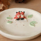 Foxes Ring Dish - Porcelain jewelry tray