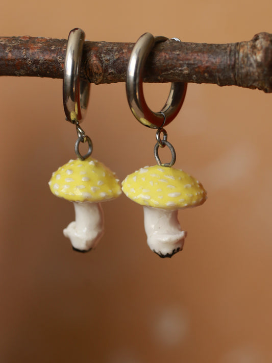 Mushroom earrings