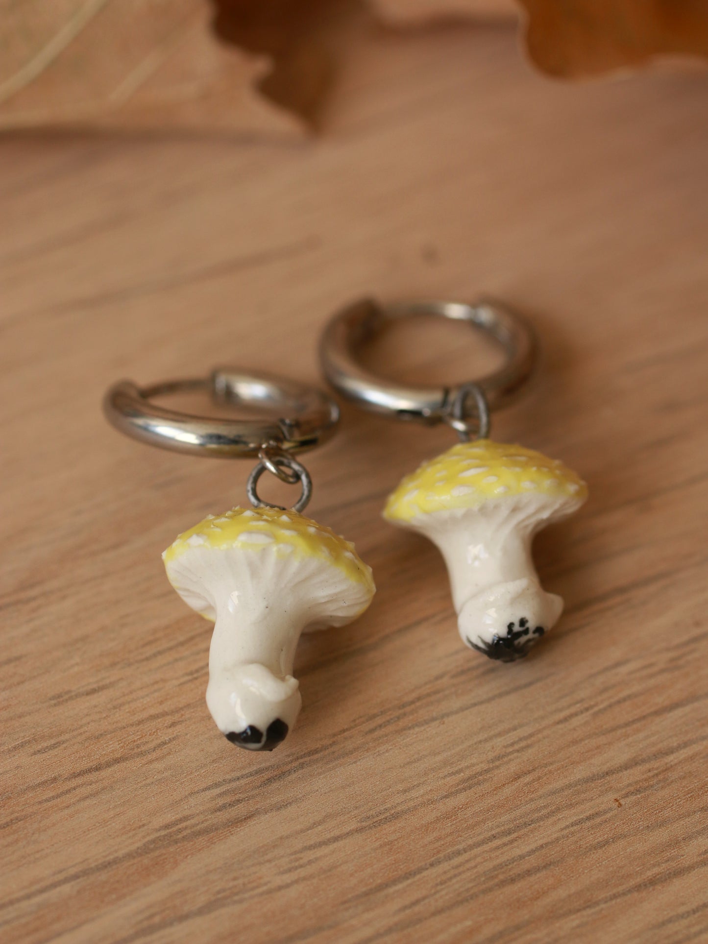 Mushroom earrings