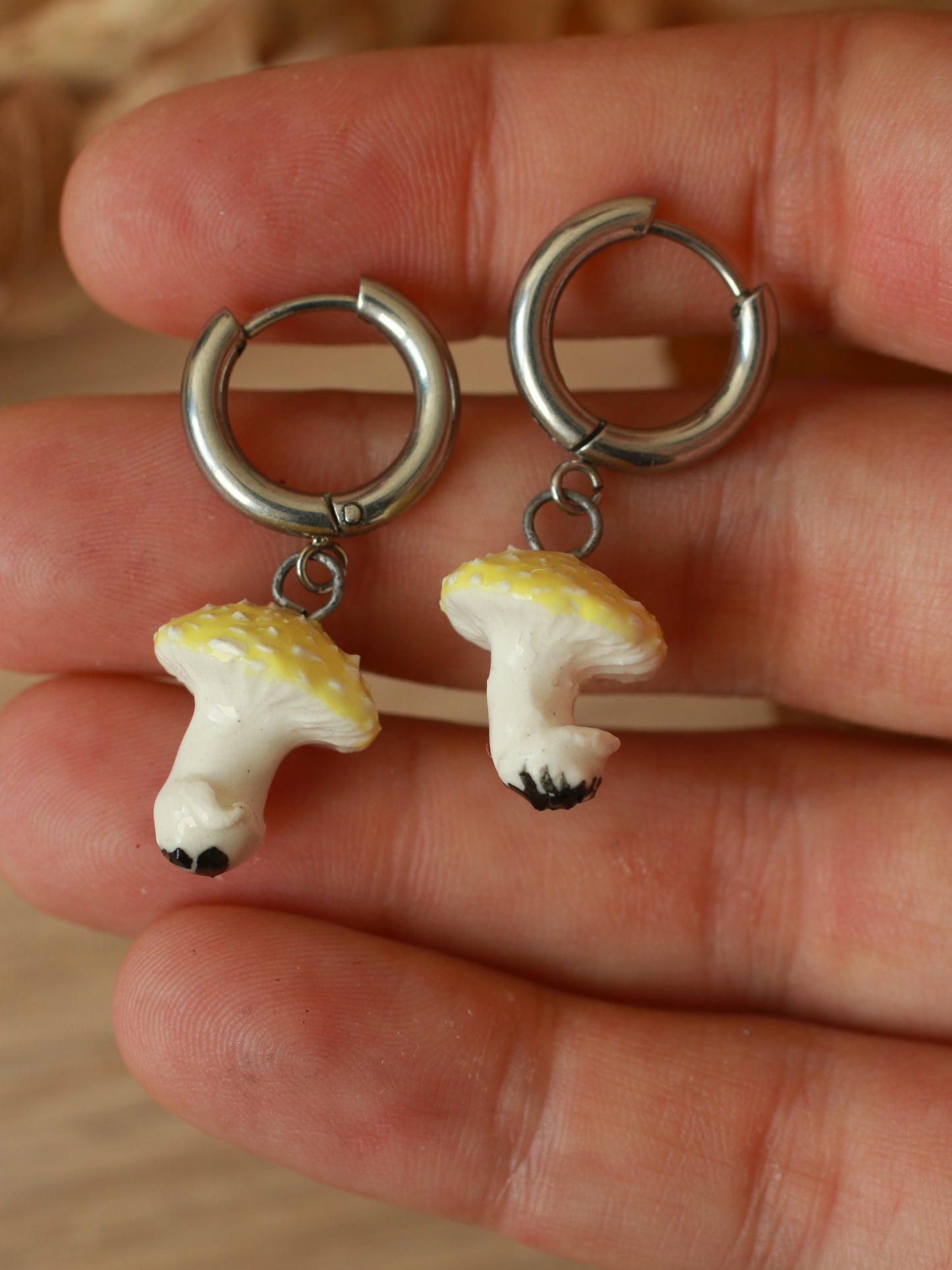 Mushroom earrings