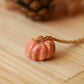 Ceramic pumpkin necklace