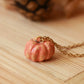 Ceramic pumpkin necklace