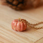 Ceramic pumpkin necklace