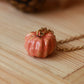 Ceramic pumpkin necklace