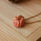 Ceramic pumpkin necklace