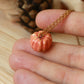 Ceramic pumpkin necklace