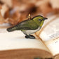 Japanese white eye necklace
