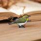 Japanese white eye necklace