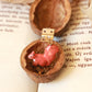 Squirrel necklace in a walnut box