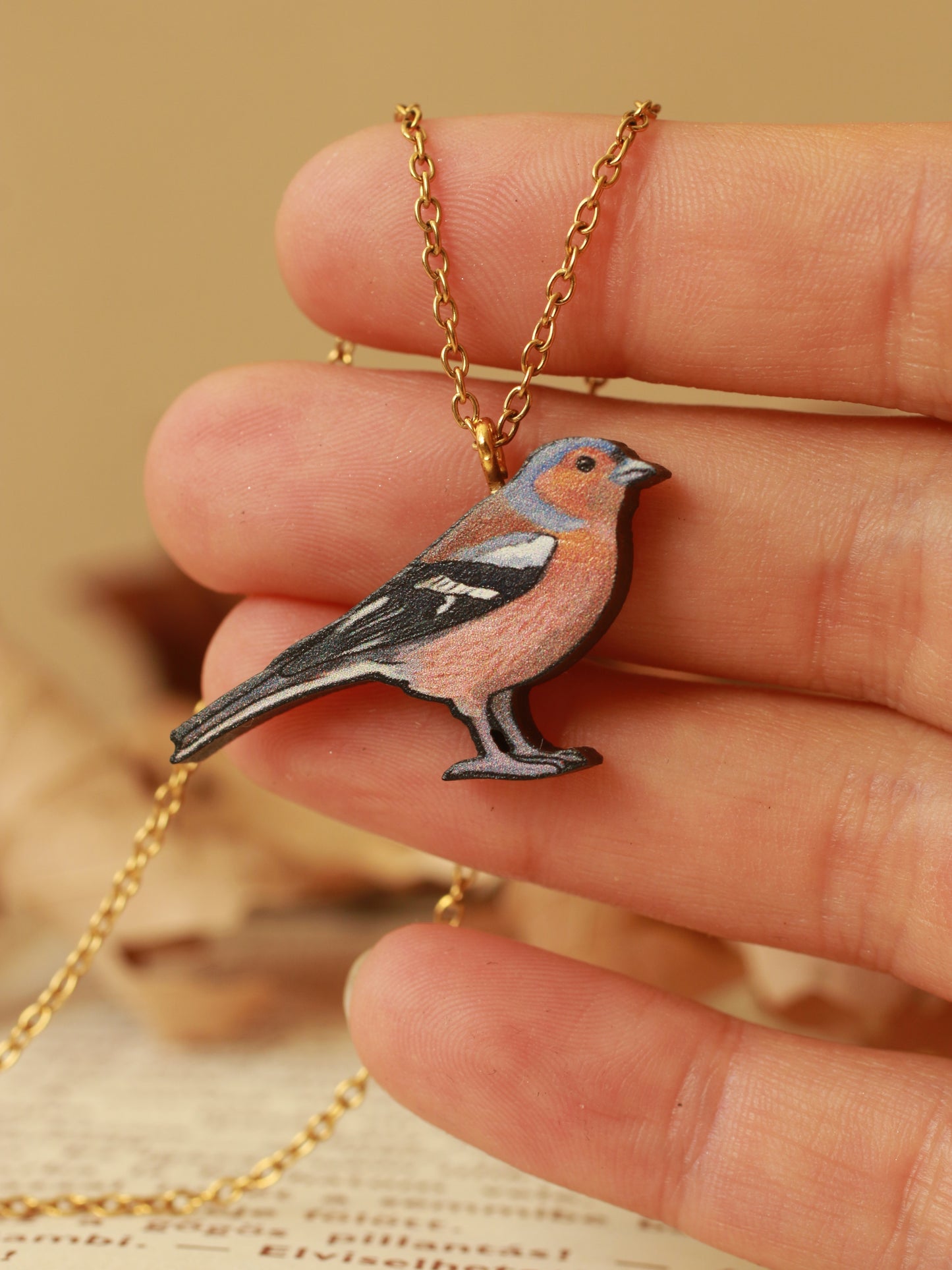 Chaffinch necklace