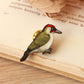 Green woodpecker pin