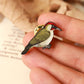 Green woodpecker pin