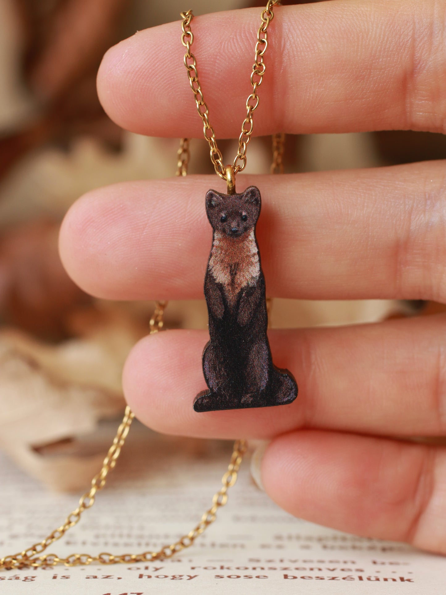 Pine marten necklace