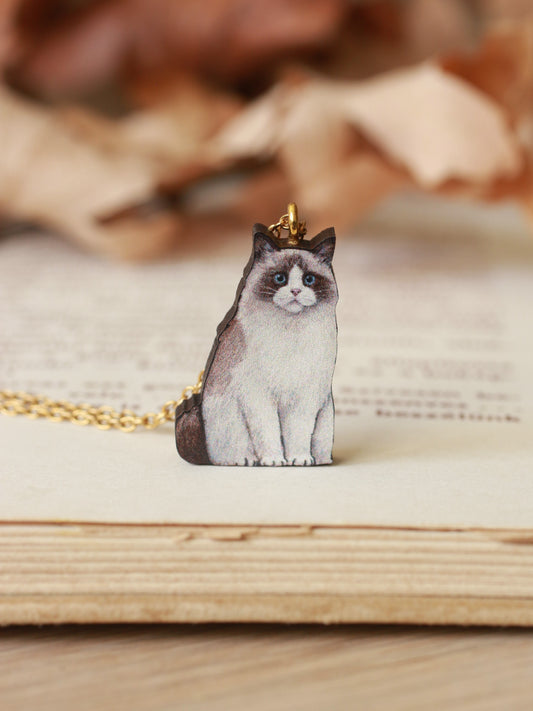 Ragdoll cat necklace