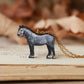 Grey dapple horse necklace