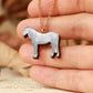 Grey dapple horse necklace