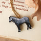 Grey dapple horse necklace