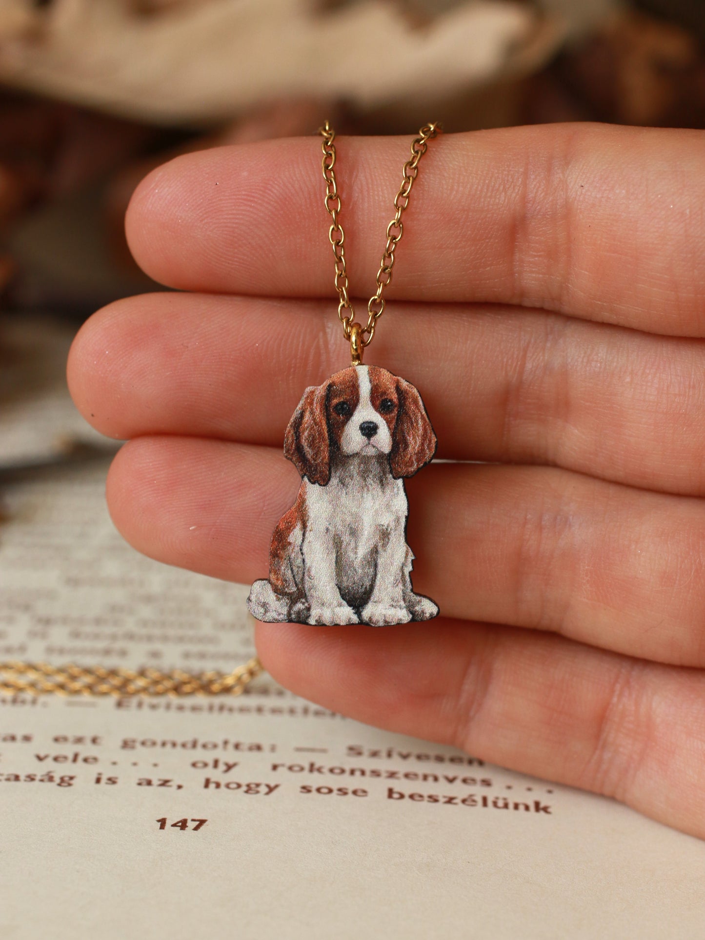 King Charles Spaniel necklace