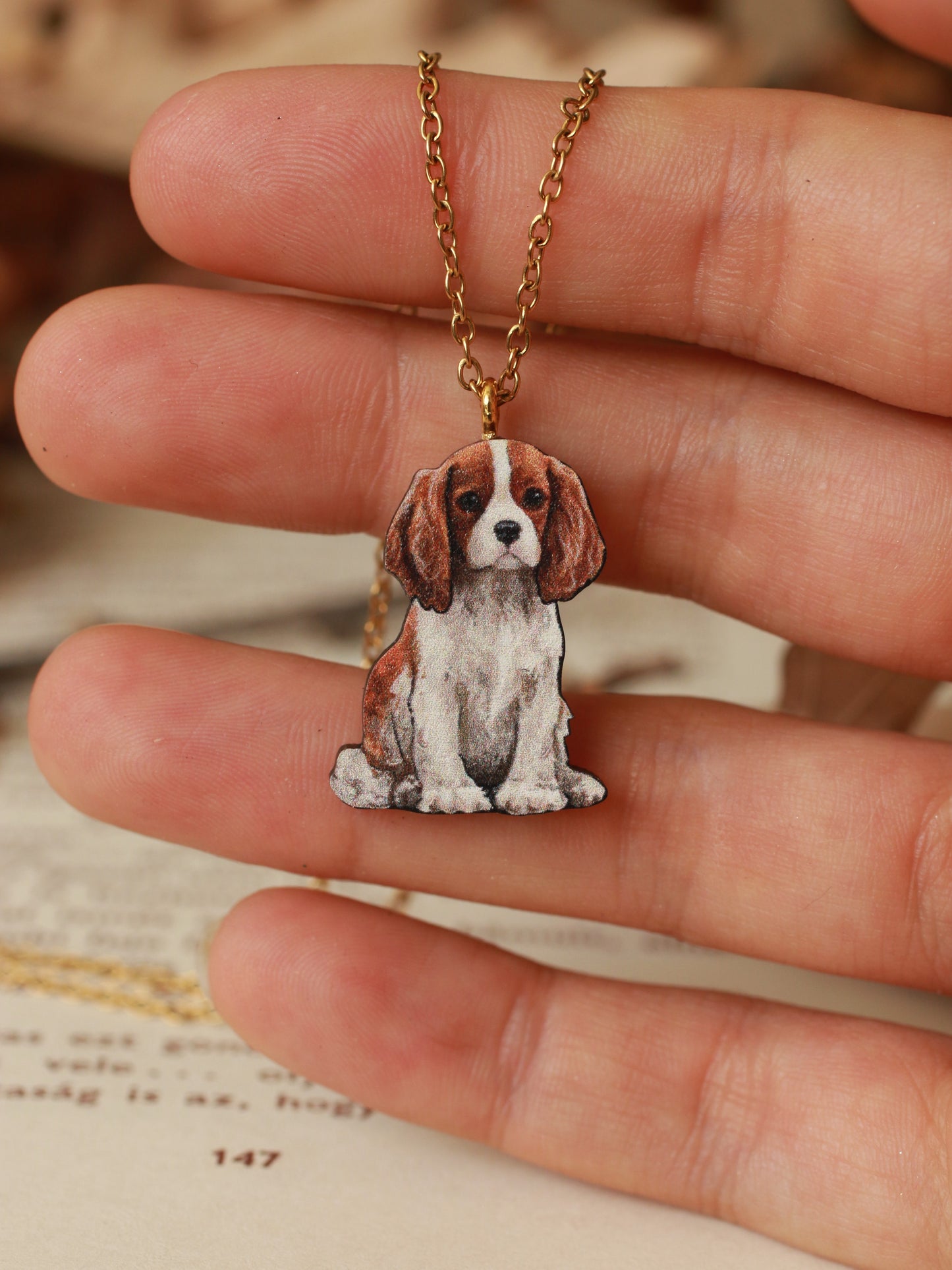 King Charles Spaniel necklace