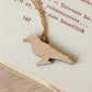 European roller necklace - wooden bird pendant