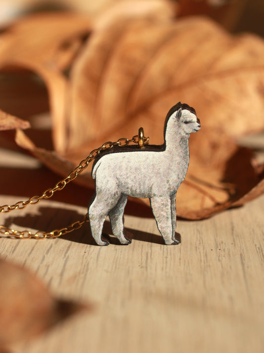 Alpaca necklace - llama pendant