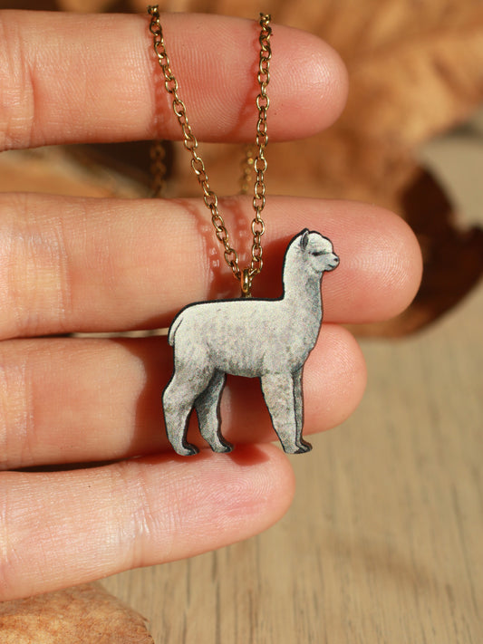 Alpaca necklace - llama pendant