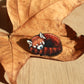 Sleeping red panda pin