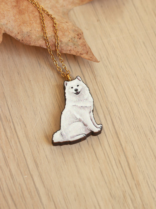 Samoyed dog necklace