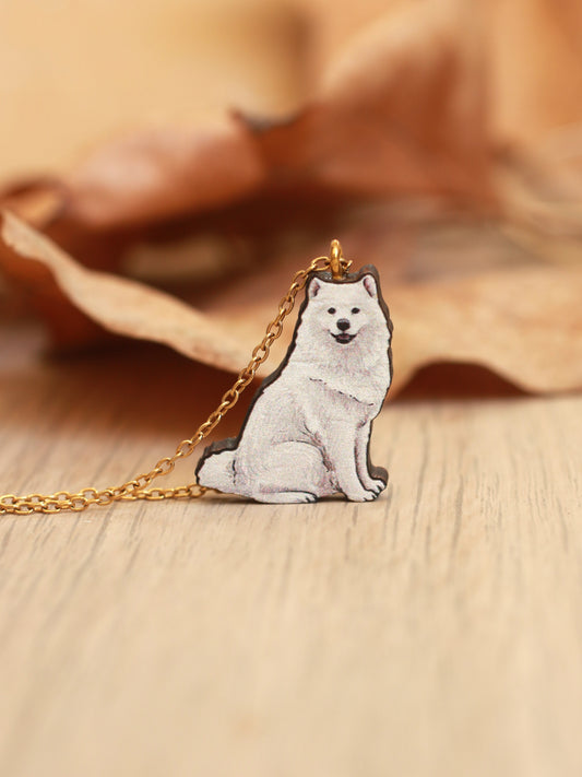 Samoyed dog necklace