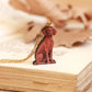 Vizsla necklace - wooden dog pendant