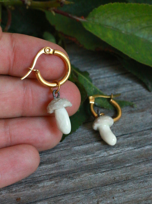 Mushroom earrings
