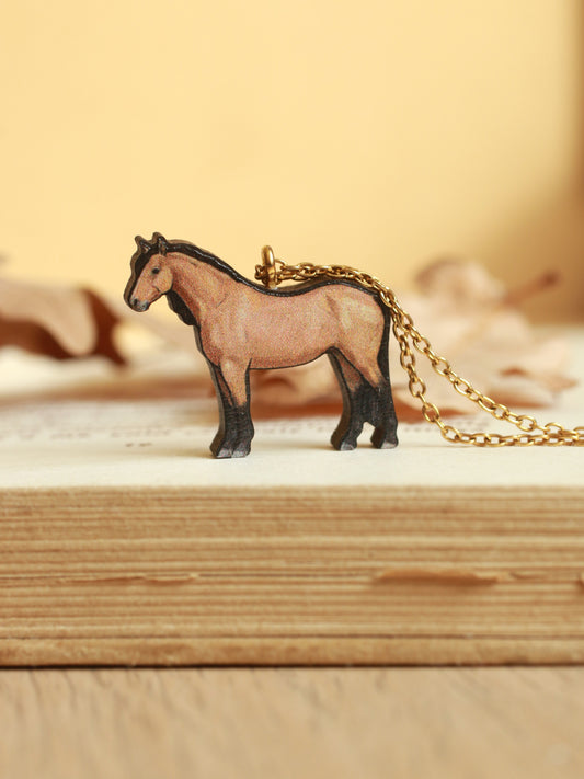 Mustang horse necklace