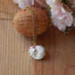 Sleeping cat necklace in a walnut box