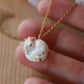Sleeping cat necklace in a walnut box