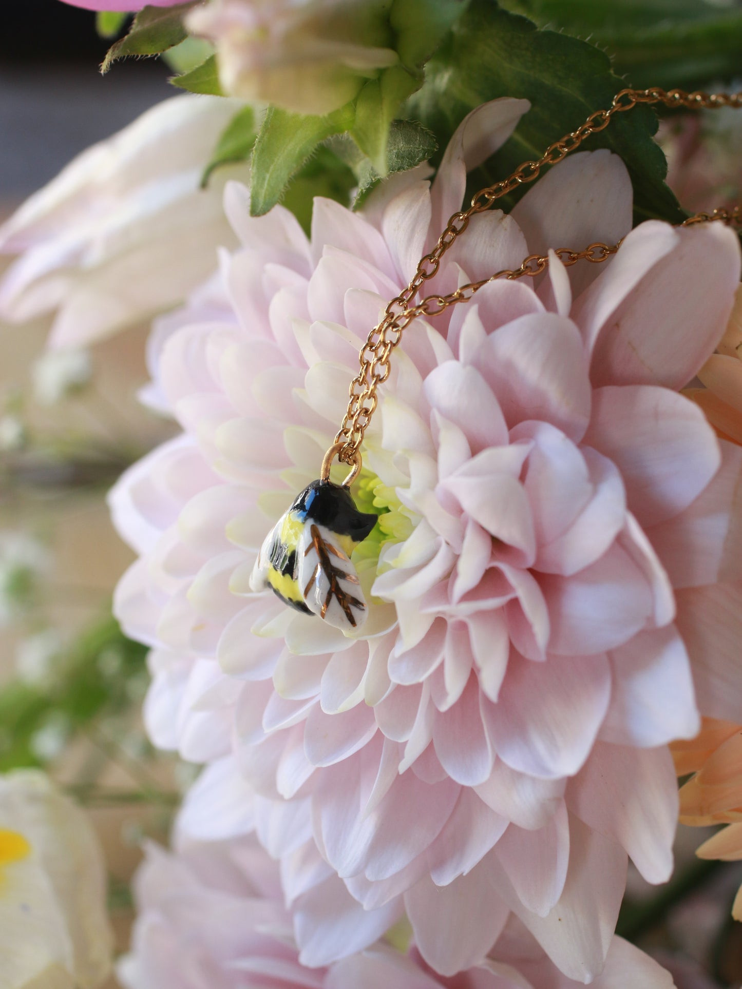 Bumblebee necklace
