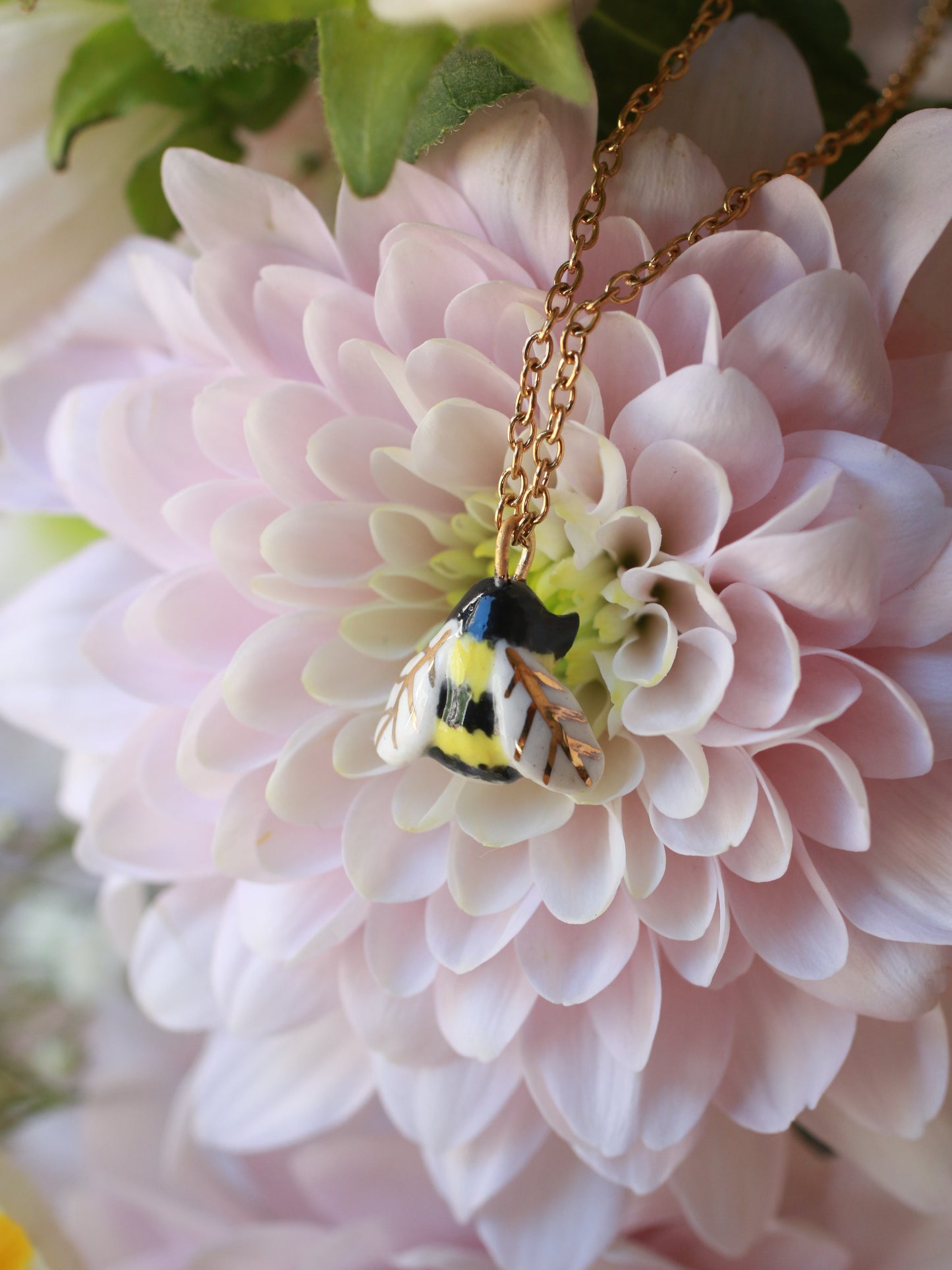 Bumblebee necklace
