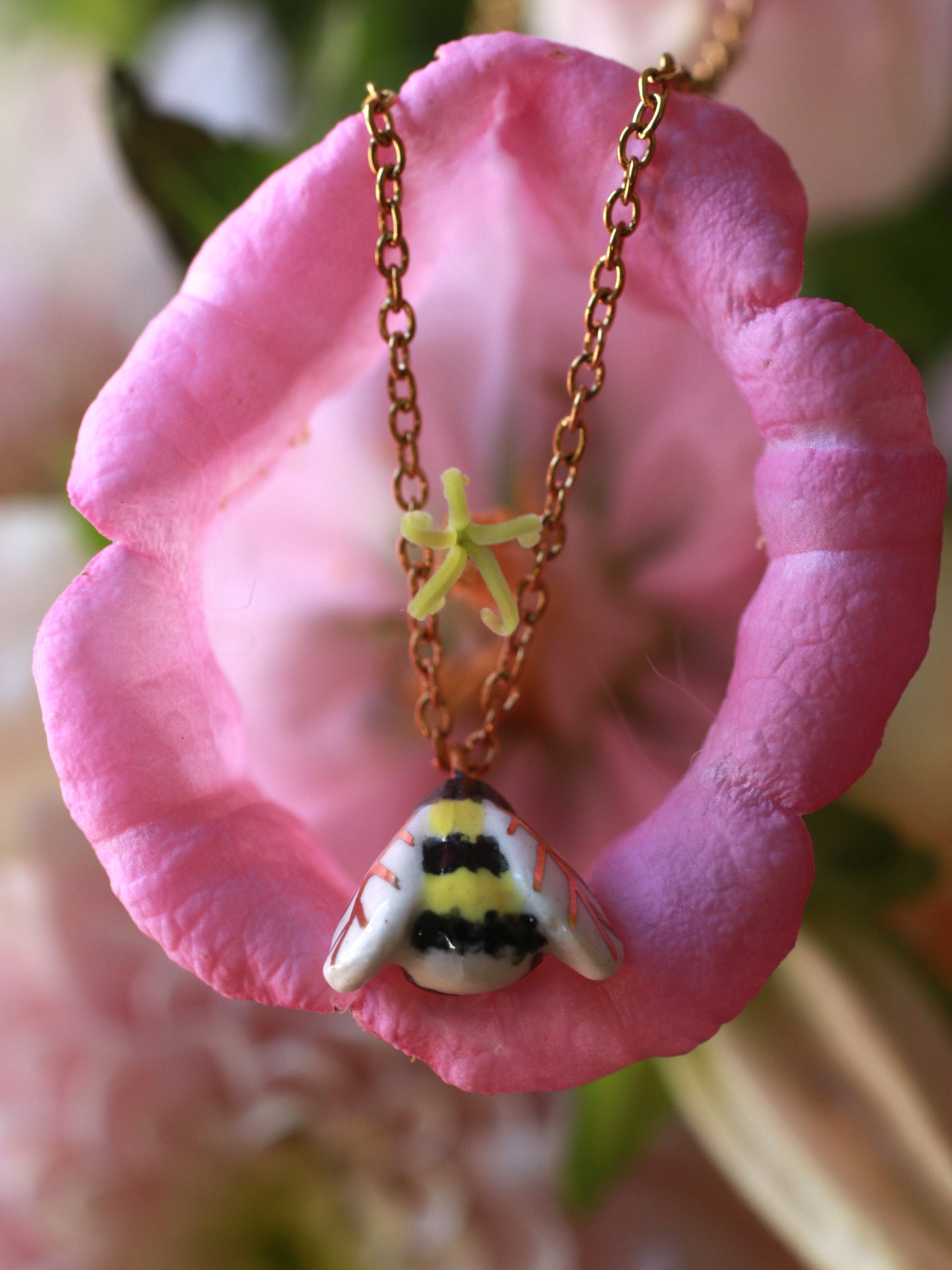 Bumblebee necklace