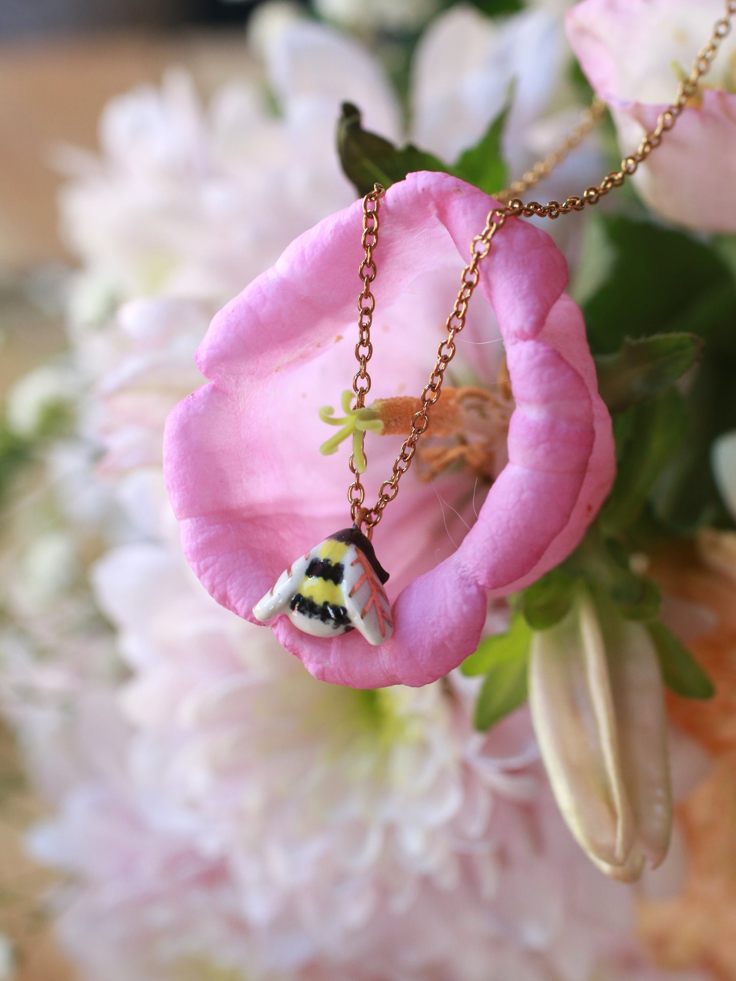 Bumblebee necklace