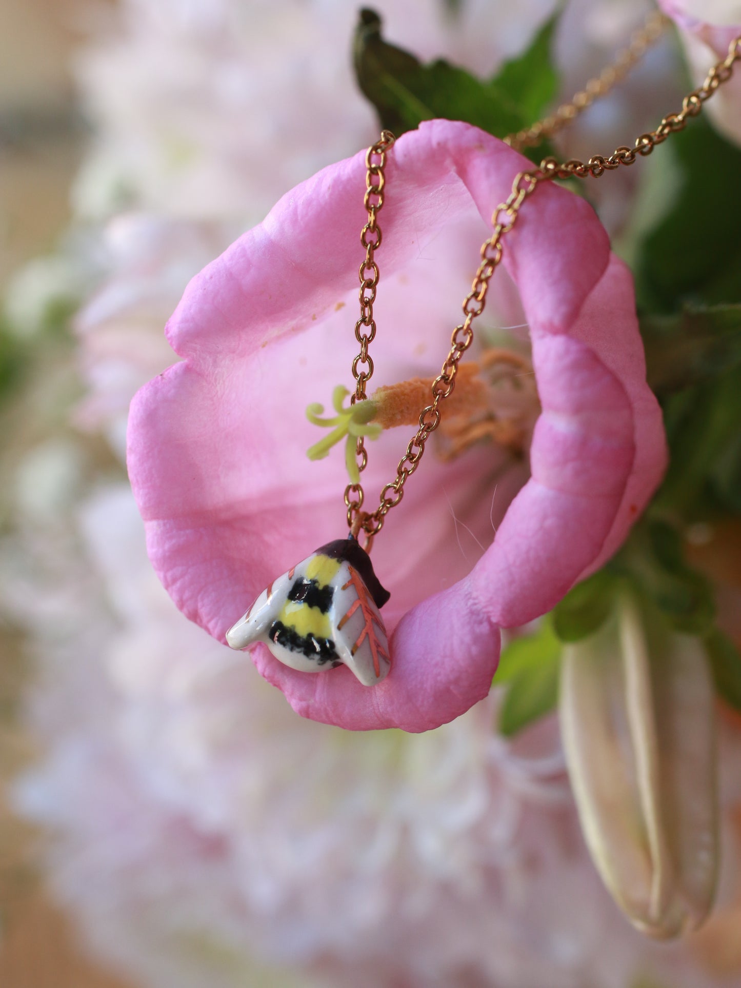 Bumblebee necklace