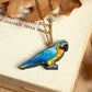 Blue Yellow Macaw necklace