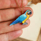 Blue Yellow Macaw necklace