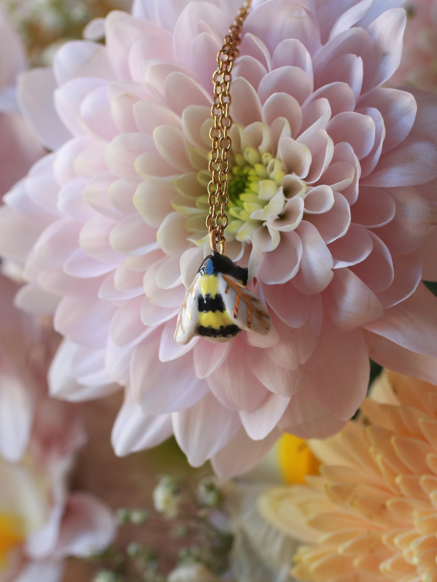 Bumblebee necklace